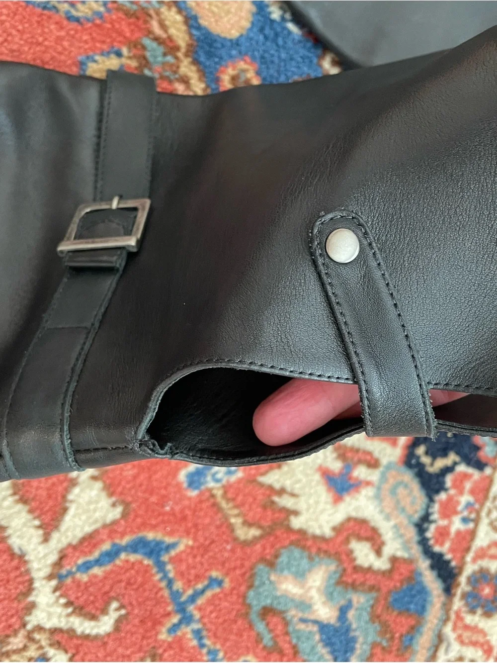 Matisse Black Leather Over-the-Knee Riding Boots